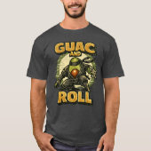 Avocado Ninja – GUAC EN ROLL Held T-shirt (Voorkant)