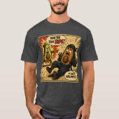 Avocado Ninja "Te Ripe" — Grappige Retro Strip T-shirt (Voorkant)