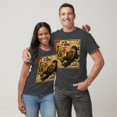 Avocado Ninja "Te Ripe" — Grappige Retro Strip T-shirt (Unisex)