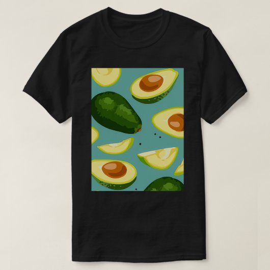 Avocado Oerwoud botanische klassieke TShirt (Design voorkant)