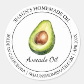 Avocado Oil Modern label (Voorkant)