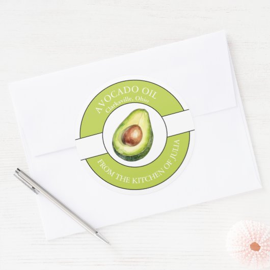 Avocado olie label (Envelop)