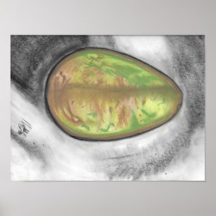 Avocado - oliepastel stilleven canvas- poster