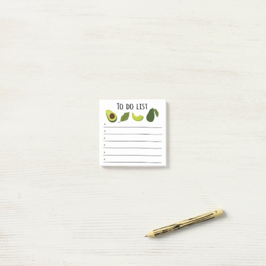 Avocado om Post-it notities te maken Post-it® Notes (Op bureau)