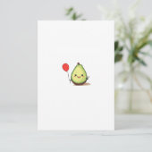Avocado-ontwerp, avocado-thema bedankkaart (Staand voorkant)