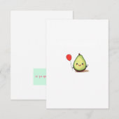 Avocado-ontwerp, avocado-thema bedankkaart (Voorkant / Achterkant)
