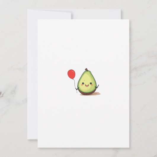 Avocado ontwerp, avocado thema kaart (Voorkant)