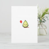 Avocado ontwerp, avocado thema kaart (Staand voorkant)