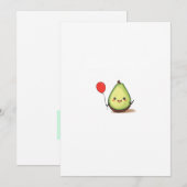 Avocado ontwerp, avocado thema kaart (Voorkant / Achterkant)