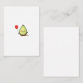 Avocado ontwerp, avocado thema notitiekaartje (Voorkant / Achterkant)