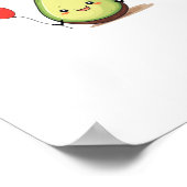 Avocado-ontwerp, avocado-thema poster (Hoek)