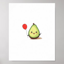 Avocado-ontwerp, avocado-thema poster