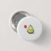 Avocado-ontwerp, avocado-thema ronde button 3,2 cm (Voorkant /achterkant)