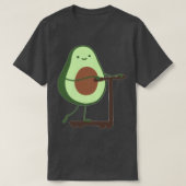 Avocado op scooter t-shirt (Design voorkant)