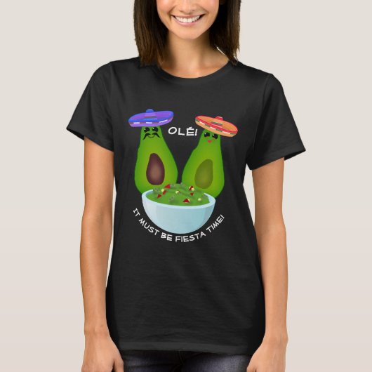 Avocado Paar en Guacamole T-shirt (Voorkant)