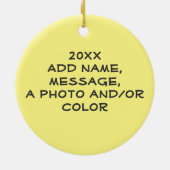 Avocado paar w Sombreros Keramisch Ornament (Achterkant)