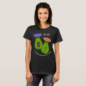 Avocado paar w Sombreros T-shirt (Voorkant volledig)