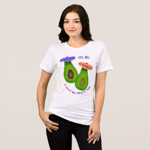 Avocado paar w Sombreros Tri-Blend Shirt