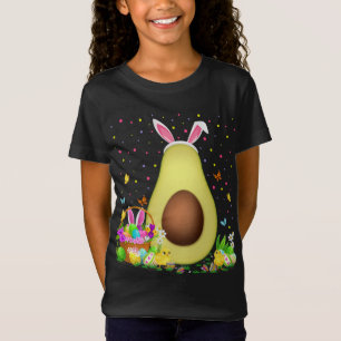 Avocado paaspaaspap Hunt Bunny Avocado Pasen T-shirt