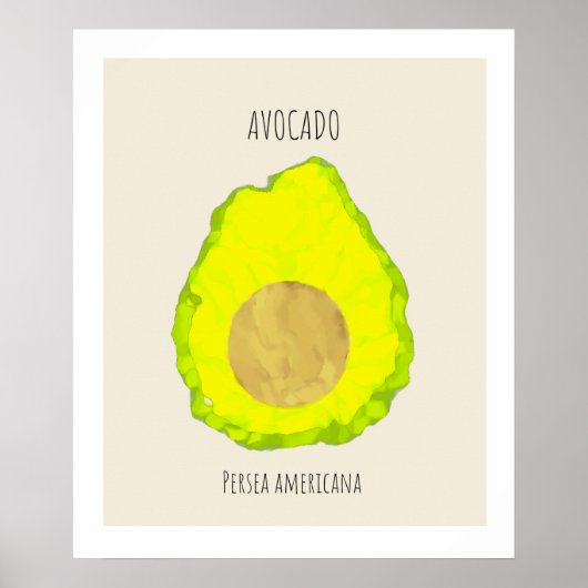Avocado Painting Poster (Voorkant)