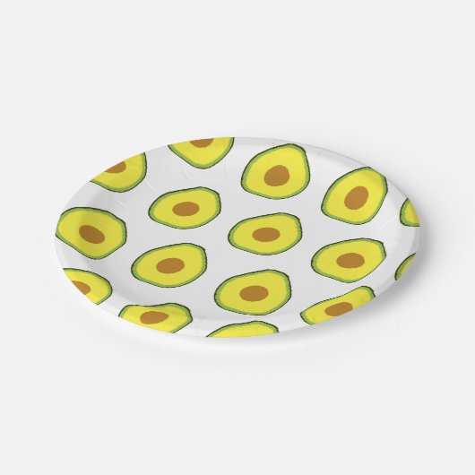 Avocado Papieren Bordje (Gekanteld)