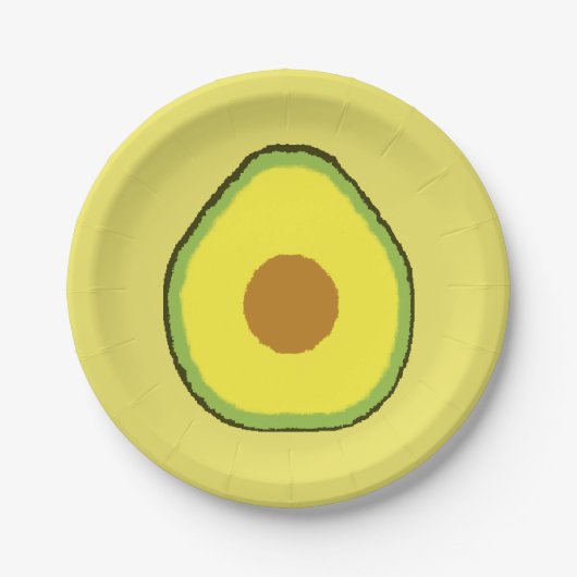 Avocado Papieren Bordje (Voorkant)