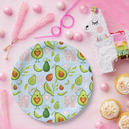 Avocado Papieren Bordje (Feest)