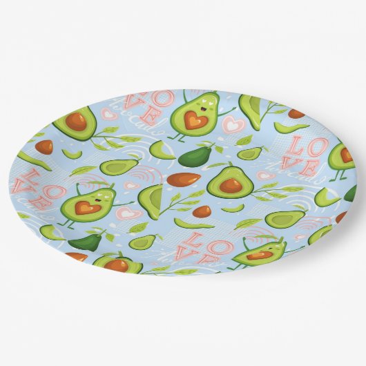 Avocado Papieren Bordje (Gekanteld)
