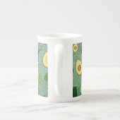 Avocado Party Pattern Porselein Kop (Achterkant)