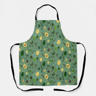 Avocado Party Pattern Schort