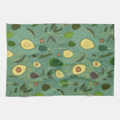 Avocado Party Pattern Theedoek (Horizontaal)