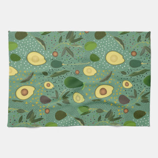 Avocado Party Pattern Theedoek