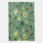 Avocado Party Pattern Theedoek (Verticaal)