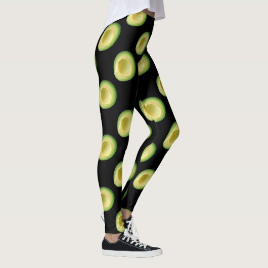 Avocado Party Zwart 4Lola Leggings (Rechts)