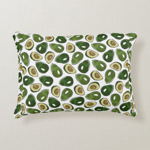 Avocado-patroon Accent Kussen