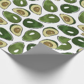 Avocado-patroon Cadeaupapier (Hoek)