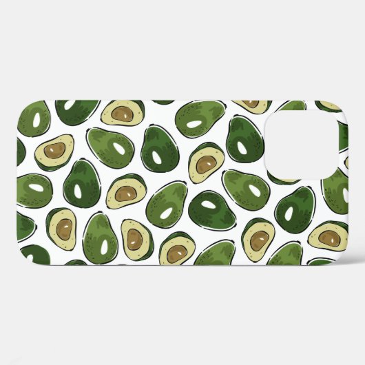 Avocado-patroon Case-Mate iPhone Case (Achterkant (horizontaal))