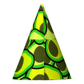 avocado-patroon feesthoedjes (Achterkant)