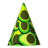avocado-patroon feesthoedjes (Voorkant)
