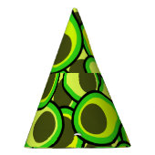 avocado-patroon feesthoedjes (Rechts)