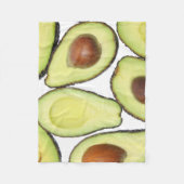Avocado Patroon Fleece Deken (Voorkant)