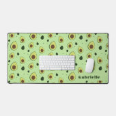 Avocado Patroon Fruit Food Naam Desk Mat (Keyboard & Muis)