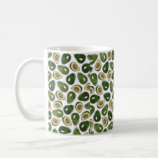 Avocado-patroon Koffiemok (Links)