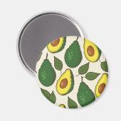 Avocado-patroon Magneet (Voorkant / Achterkant)