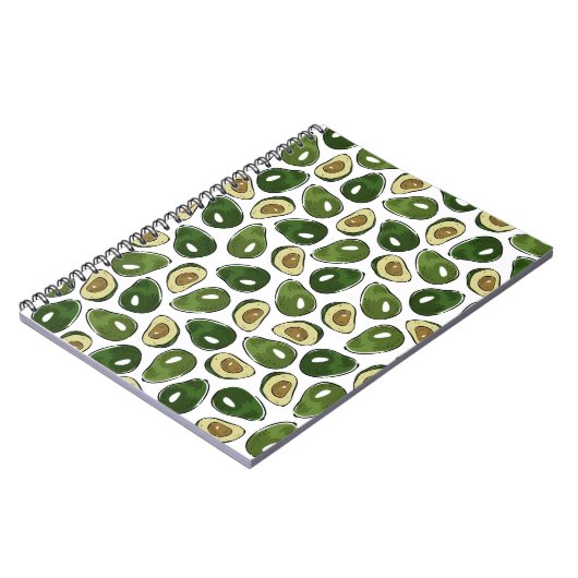 Avocado-patroon Notitieboek (Linkerzijde)