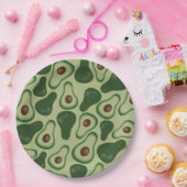 Avocado-patroon Papieren Bordje (Feest)