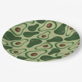 Avocado-patroon Papieren Bordje (Gekanteld)