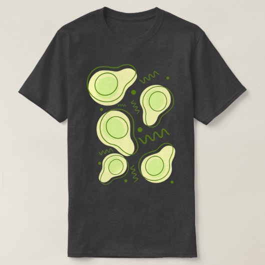 Avocado Pattern 9 2 T-shirt (Design voorkant)