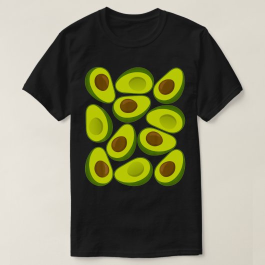 Avocado Pattern Avocados T-shirt (Design voorkant)