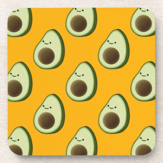 Avocado Pattern Bier Onderzetter (Voorkant)